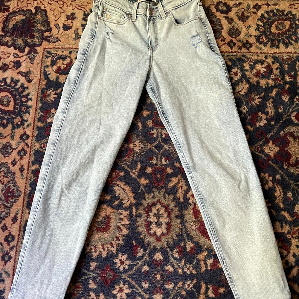 Abercrombie Kids High-Rise Mini Mom Jeans